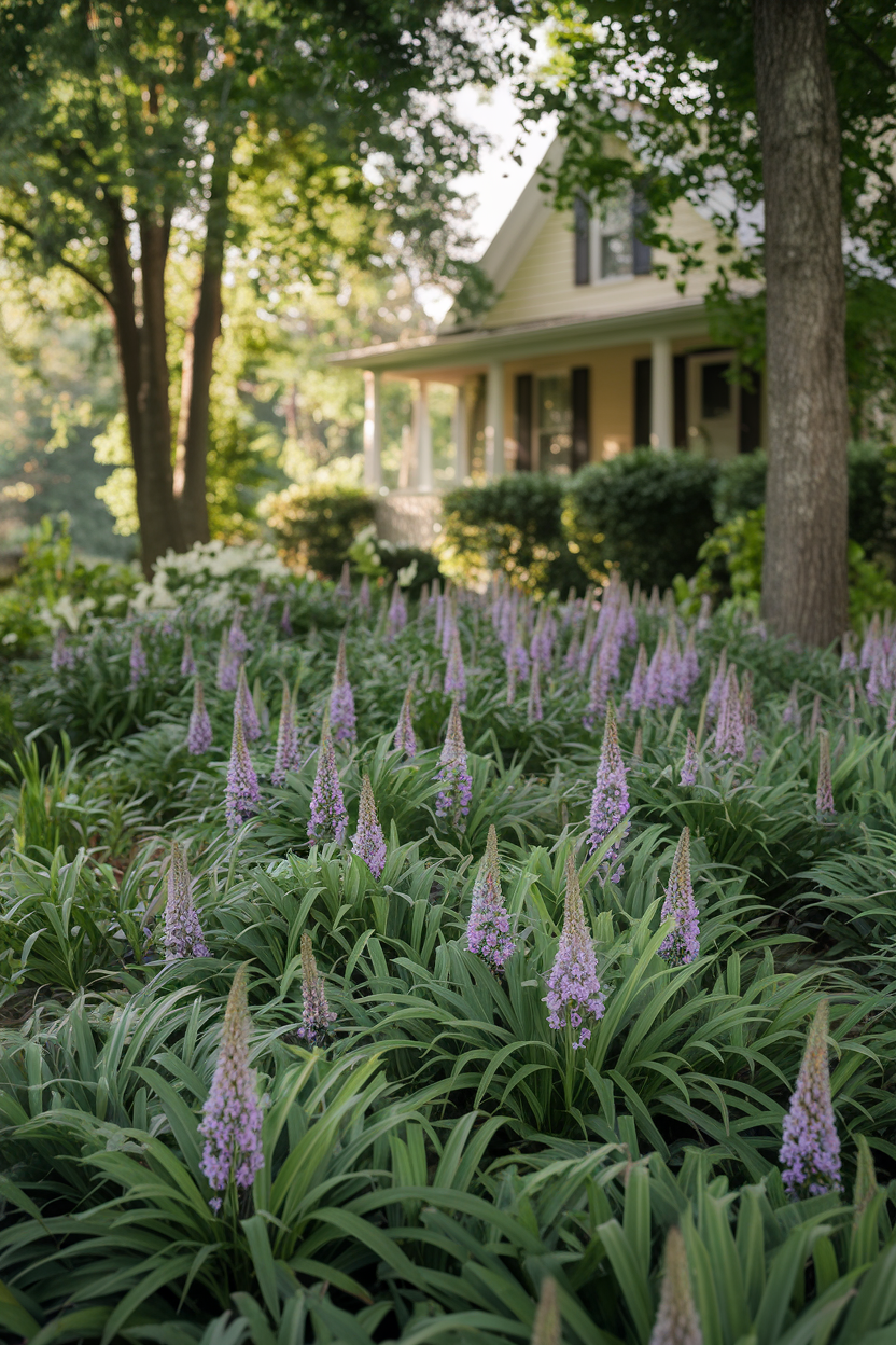 1. Liriope (Lilyturf)