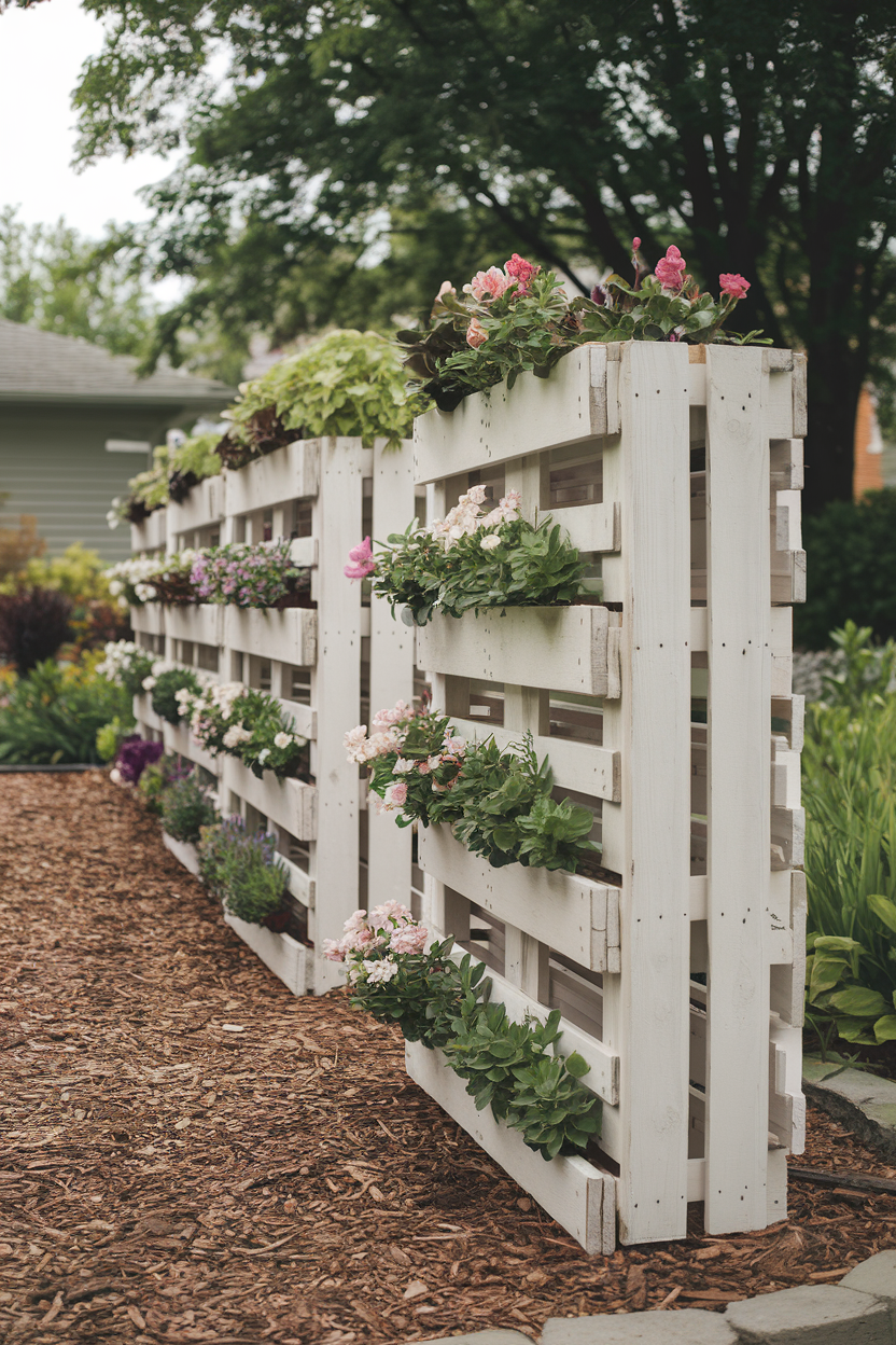 19. Pallet Planter Boxes