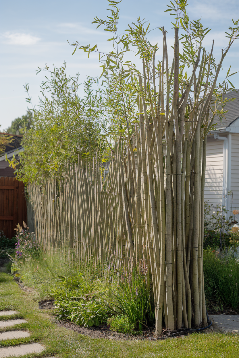 2. Living Willow Fence
