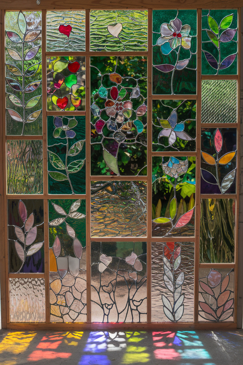 5. DIY Stained Glass Panels