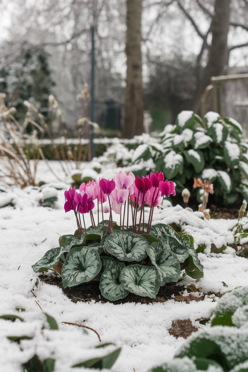 7. Cyclamen coum