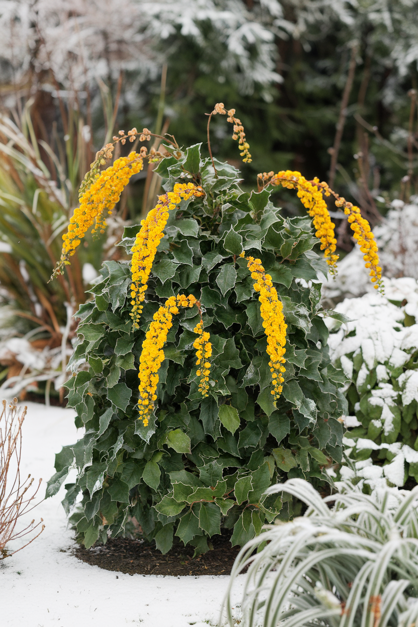 9. Mahonia (Mahonia x media)