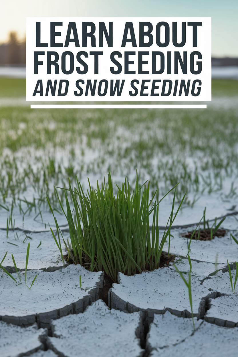 Alternative Methods Frost Seeding and Snow Seeding