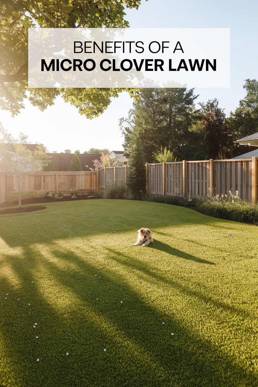 benefits of a micro clover lawn