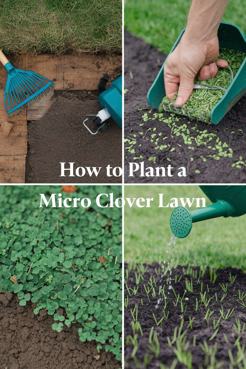 how to plant a micro clover lawn