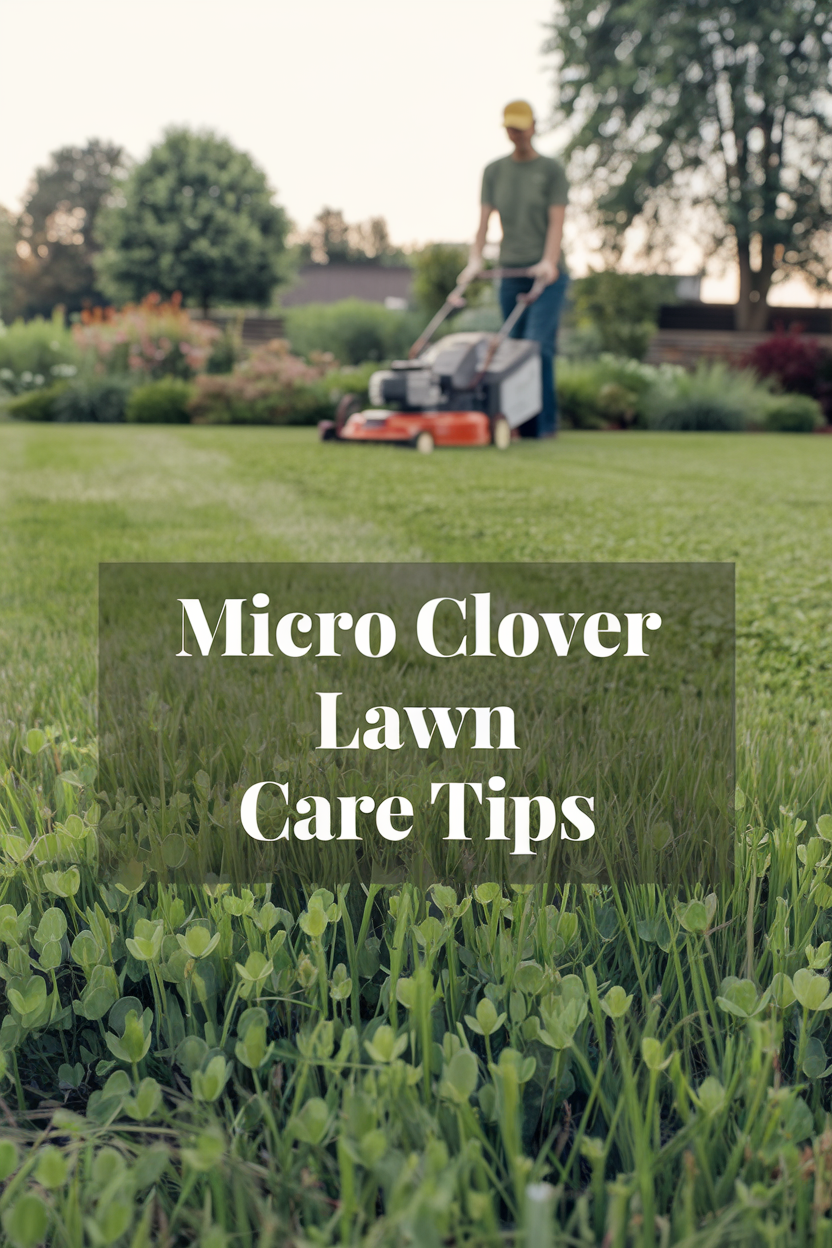micro clover lawn care tips