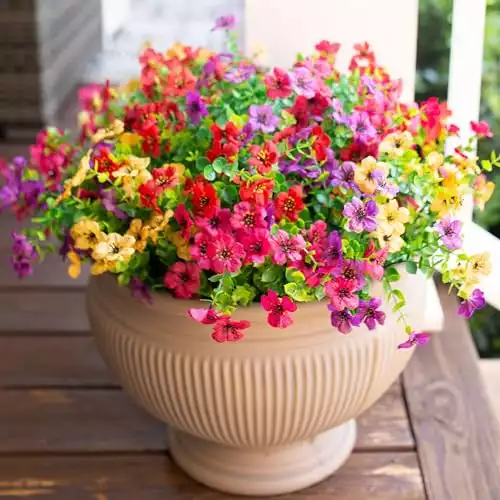 Colorful Faux Daisy Flowers
