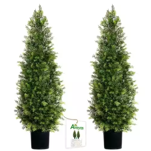 Artificial Cedar Topiary Trees